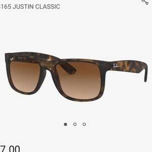 Justin Ray Bans - matte tortoise